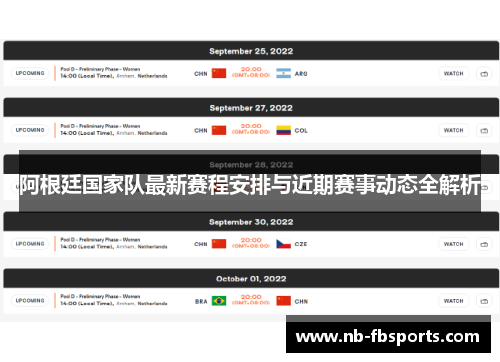 阿根廷国家队最新赛程安排与近期赛事动态全解析 阿根廷国家队最新赛程安排与近期赛事动态全解析